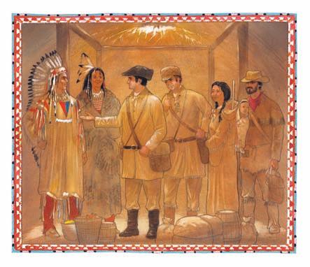 Charbonneau, a French fur trader, knew the Hidatsa language and was hired by Lewis and Clark to be their interpreter.