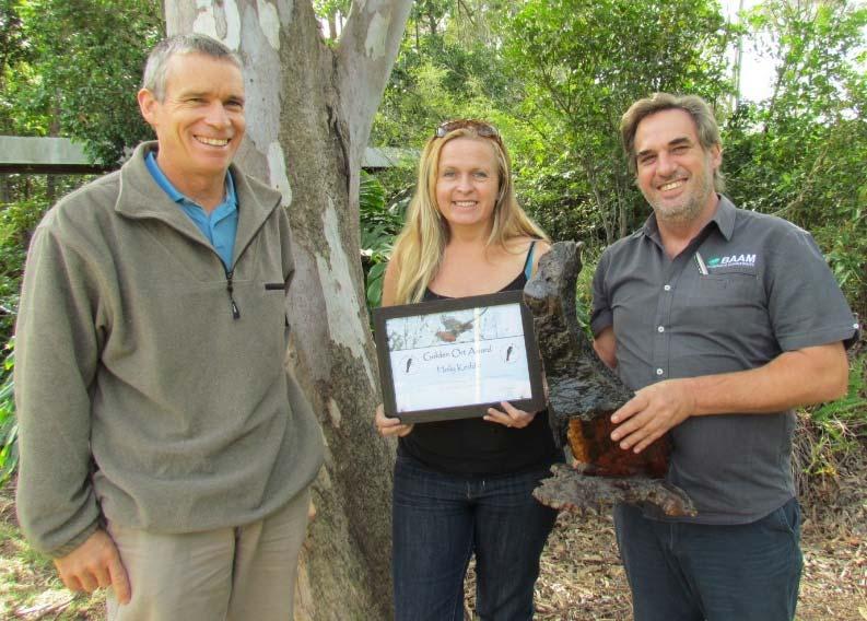 sleeping beneath a tree overnight to keep predators away from him (see article in April newsletter). Congratulations and thank you for your efforts Holly!