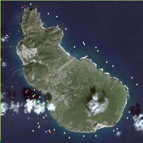 Kalli De Meyer 9 In-Water survey in 2008 and 2011 Survey is done around the entire island