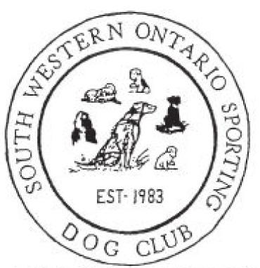2 - GROUP 1 SPECIALTY SHOWS SOUTHWESTERN ONTARIO SPORTING DOG CLUB INC.