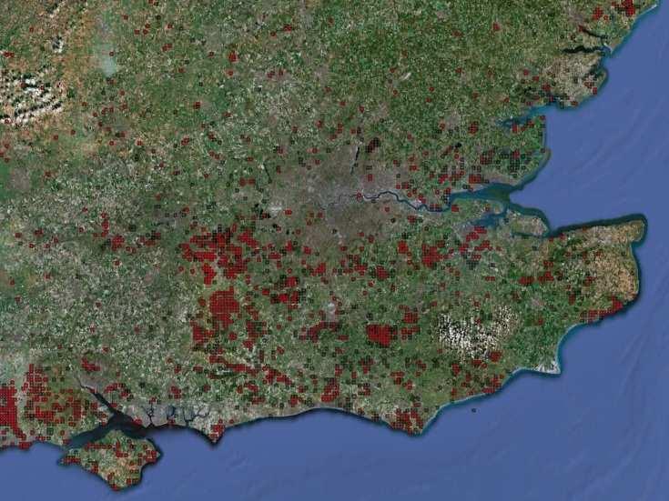 8.15. Map of known current and historic adder distribution in Southeast England 8.16.