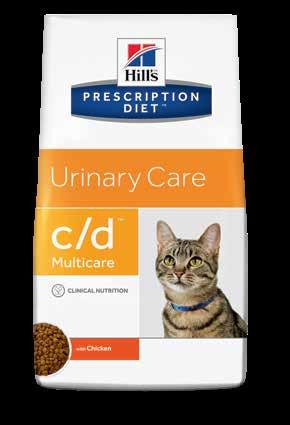 3 Gluhek T, Bartges JW, Callens A, et al. Evaluation of 3 struvite-oxalate preventative diets in healthy cats. J Vet Intern Med. 2012;26:801. 4 Data on file. Hill s Pet Nutrition, Inc. 2017.