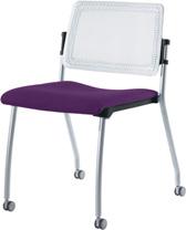 Injection-moulded polypropylene shell available in a or white finish. Mesh backrest in a or coloured finish. Polypropylene shell, available in a or white finish.