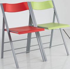 tubular steel ø 35 mm frame > polyurethane backrest shell > Incorporated handgrip for easy handling > Legs in a or chrome finish frame Set of 2 chairs Cat. A fabrics from stock 5 282 001 + fab.