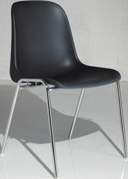 Meeting Seating / Training&Conference > Polypropylene shell > Tubular steel ø 18 mm frame in a chrome finish > 2 models to choose from: with or without linking