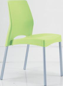 343) 5 679 022 Pim s Sold exclusively in pairs of the same colour > Indoor/outdoor chairs > Polypropylene seat/backrest treated for protection against UVs >