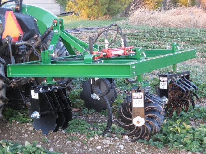 Hillside Cultivator Models Model CS Strawberry Renovation, Plastic Culture, and General Cultivating Front Disc Gangs Recommended for Strawberry