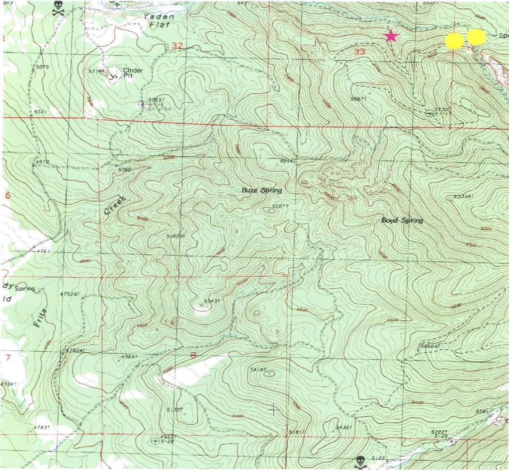 Map 2: Northeast of the release site.