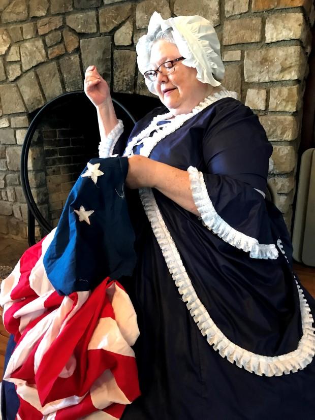 FALL 2018 MAYFLOWER SOCIETY At our summer picnic, Betsy Ross, complete in period dress, told us of her life. From a Quaker family, her family helped build Independence Hall.
