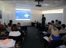 Lecture on cetaceans population s status in the Adriatic Sea was held by Draško Holcer (Blue