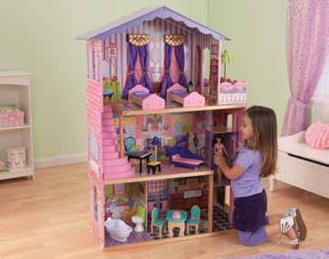 Florence Dollhouse *Includes 9 Pieces of Furniture *Accommodates fashion