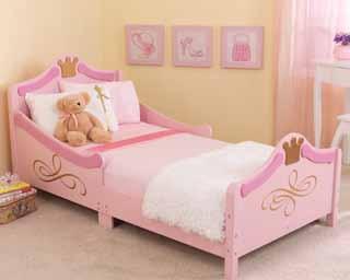 Princess Toddler Bed 144 cm L x 75 cm W x 68 cm H #76139 G.