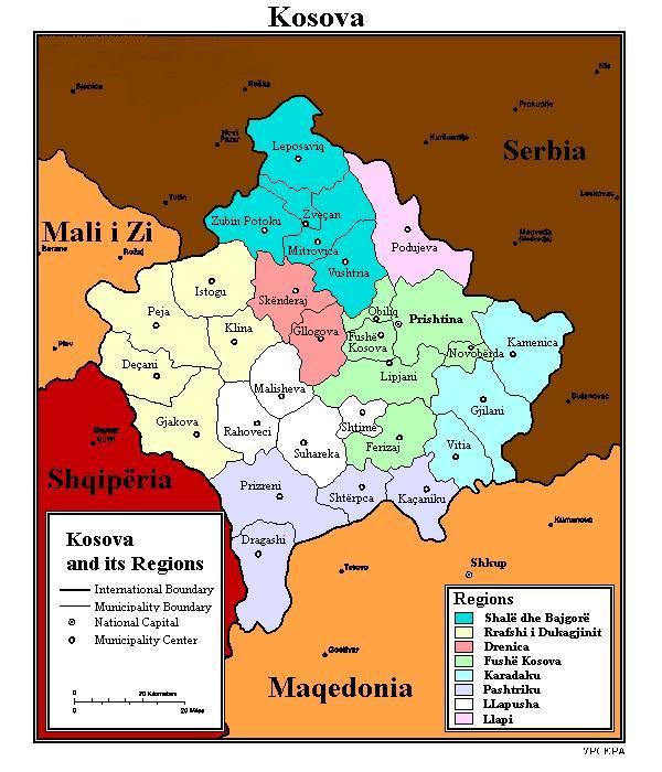 Country Information Location: South-eastern Europe Border countries: Albania, Macedonia,Serbia and Montenegro Coastline: none (landlocked) Map references: Europe Area: total: 10,877 sq km Climate: