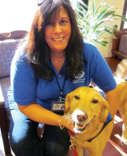 NEWS ONCE A SHELTER DOG RUDY NOW ELICITS SMILES AS A THERAPY DOG When Donna Sutton spotted Rudy at the San Antonio Humane Society, he was 1 to 2 years old and had been treated for heartworms.