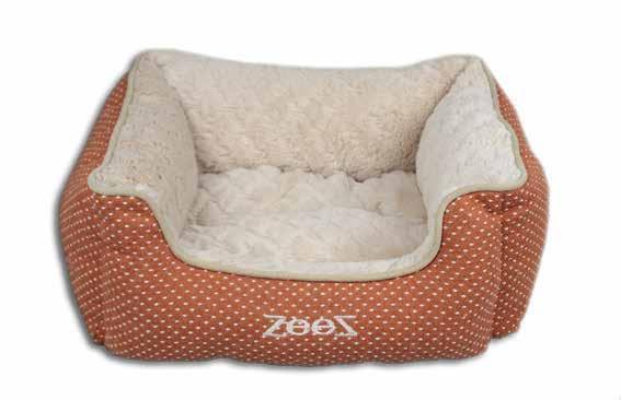 ZeeZ LOUNGERS Lounger Orange Monarch The ZeeZ Orange Monarch Lounger is fit for a King or Queen with its elegant orange and white polka dot exterior and soft beige diamond textured faux fur.