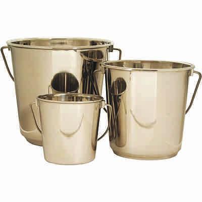 STAINLESS STEEL DOG PAILS Stainless Steel Dog Pails are great for