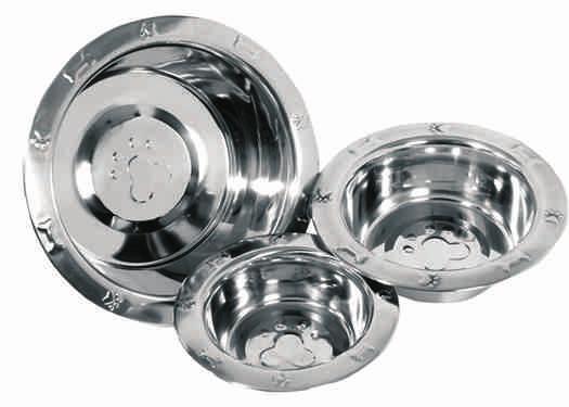 puppies can reach it. Made of high quality stainless steel. These dishes are odorless, dishwasher safe and very hygienic.
