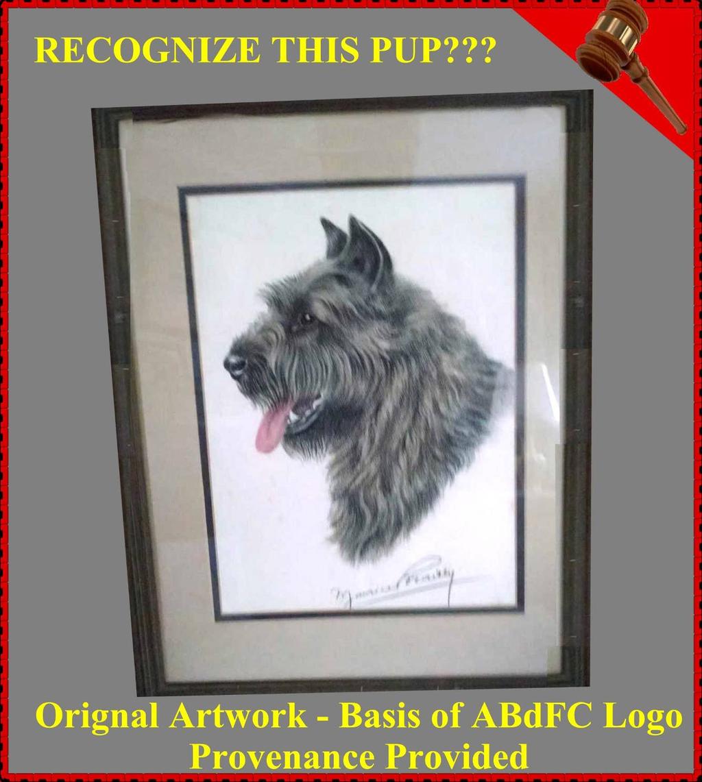 AND FINALLY: THE FOUNDATION MODEL FOR THE ABdFC BOUVIER LOGO An Original Artwork with Provenance! Retail Value: $?