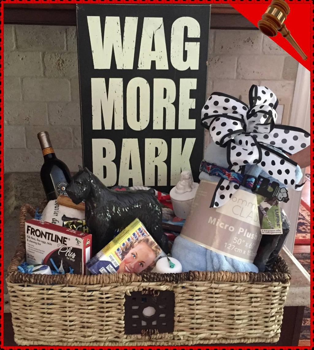 AUCTION BASKET #1 WAG MORE BARK LESS!