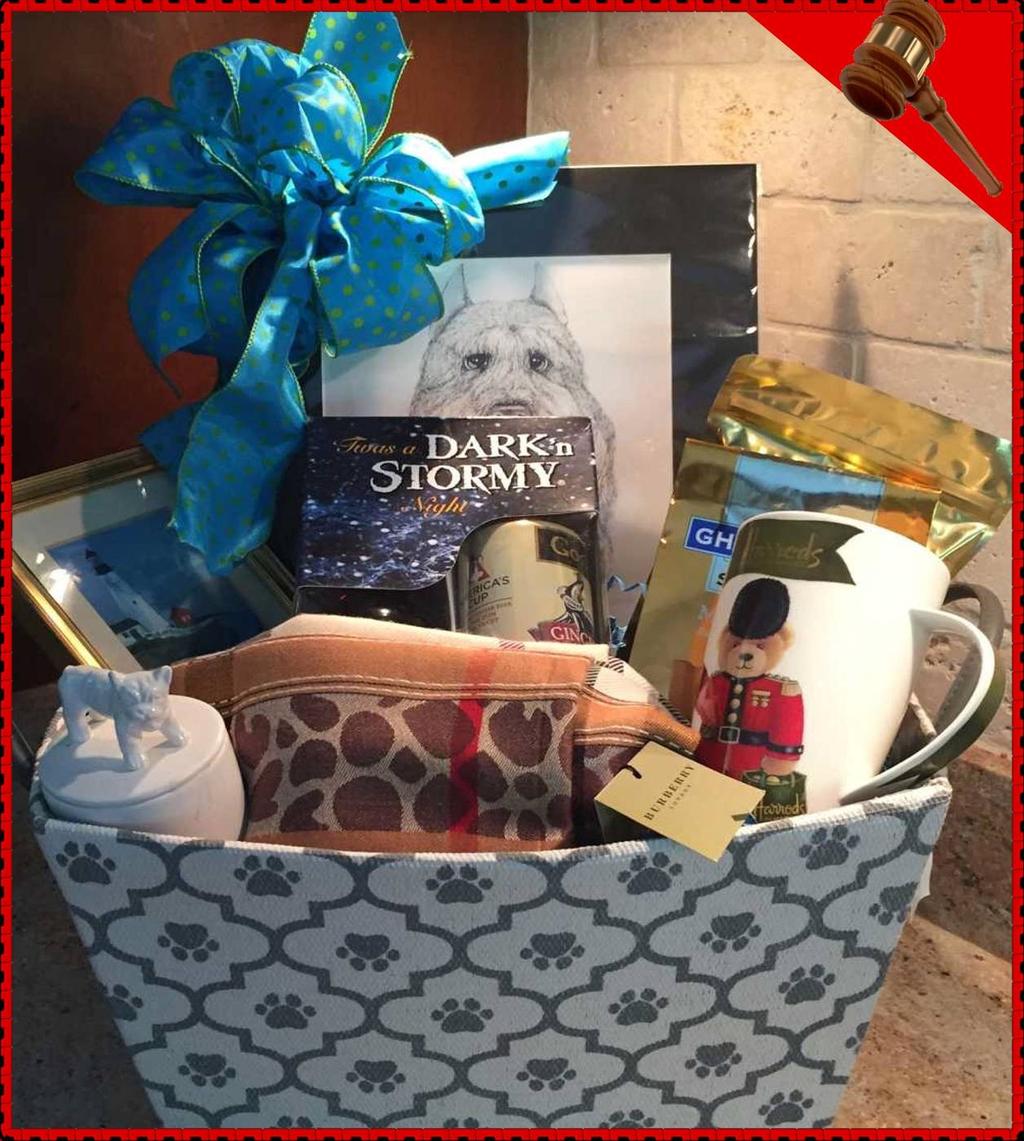 AUCTION BASKET #3 LONDON CALLING Estimated Value: $275 Opening Bid: TBA Dark and Stormy Bermuda rum and Bermuda ginger beer boxed set. Signed Bouvier pen and ink.