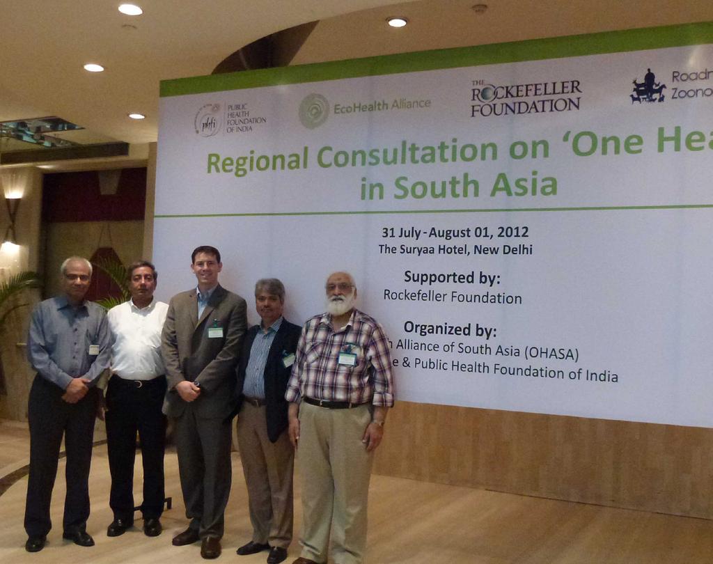 PROGRAM UPDATES EcoHealth Alliance has continued to develop a network of scientists and policy-makers with expertise in One Health from partner organizations and governments in South Asia.
