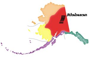 Alaska Native Heritage Center ATHABASCANS 01-01-2000 Who We Are The Athabascans traditionally lived in Interior Alaska, an expansive region that begins south of the Brooks Mountain Range and