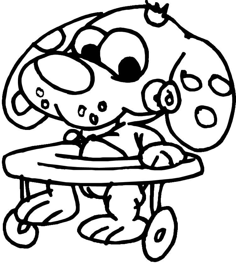 Puppy Walker Dog coloring page Free printable coloring page