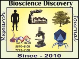 Bioscience Discovery, 8(3): 582-587, July - 2017 RUT Printer and Publisher Print & Online, Open Access, Research Journal Available on http://jbsd.