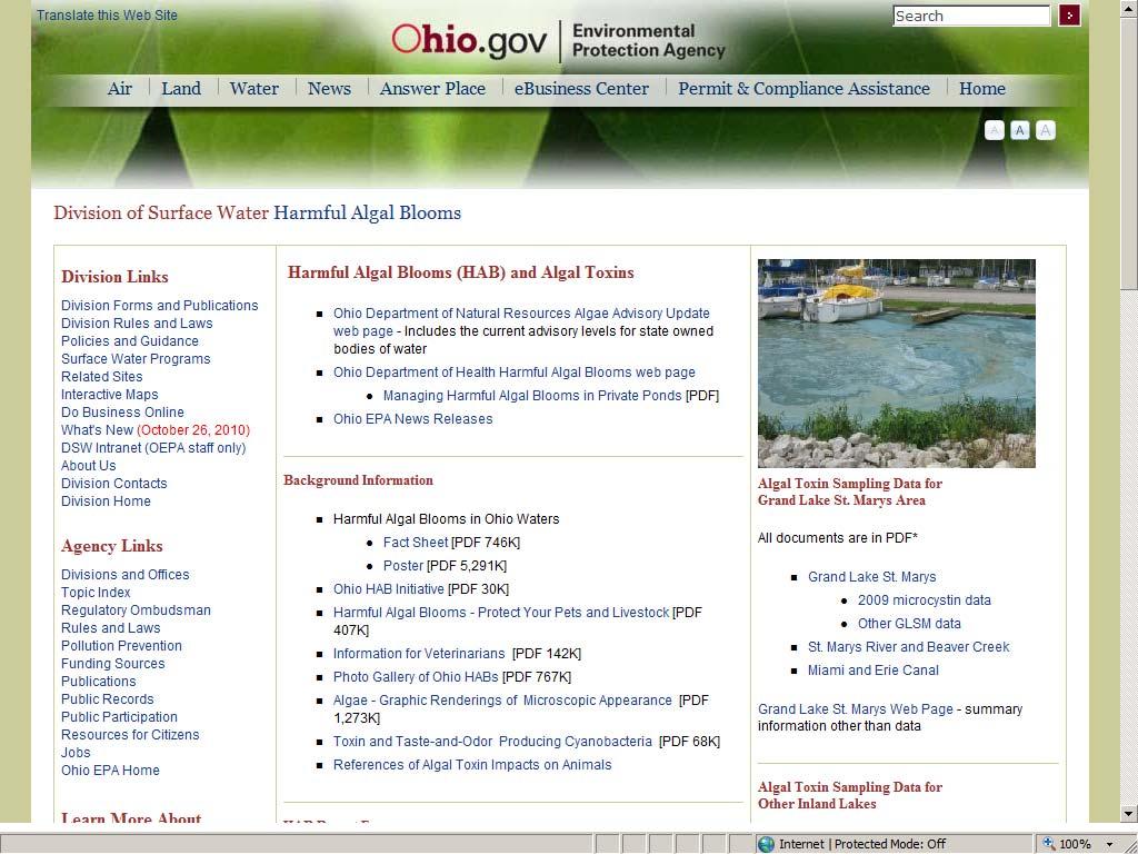 Ohio EPA Web Site