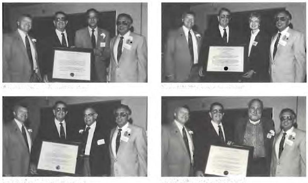 Award of Merit Recipients The Veterinary Medical Alumni Society of the University of Pennsylvania pres nred the Award of Merit LO rive graduates on Alumni Day on May 15, 1993. Honored were Or.