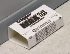 free of dust, debris and moisture For sensitive accounts, use TRAPPER MAX Free, hypoallergenic, scent-free glue traps Glue boards should not be used in corners DETEX with Lumitrack