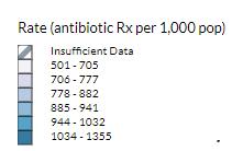 RX per 1,000 pop) Arkansas ranks 46 th in number of antibiotic RXs dispensed CDC.