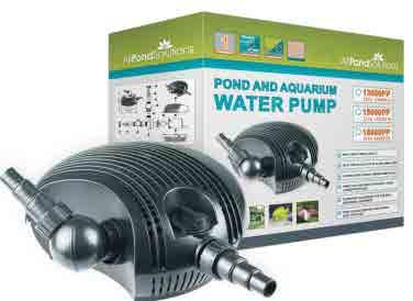 POND PUMPS ALL IN ONE POND PUMPS APS SMALL POND PUMPS APS LARGE POND PUMPS Suitable for all medium sized ponds, these pumps are designed for constant usage, and will pump water through your aquarium