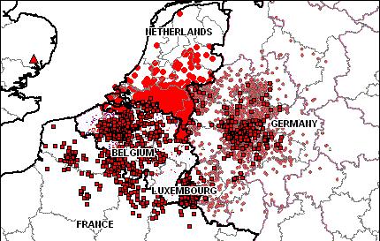 SCENARIO Based on the epidemics of BTV-8 in the Netherlands in 2006, estimation of the