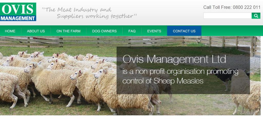 Cysticercus ovis Control Non profit organisation Promotes Ovis control Owned by