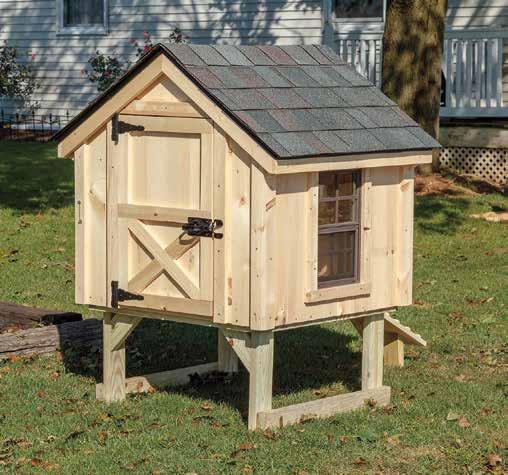 Chickens 6 x 8 A-Frame Model AF68 Shown with