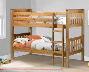 Pine & MDF HB Height (mm) FB Height (mm) Width (mm) Bunk 1580 1580 1000 Pine Solid Beds