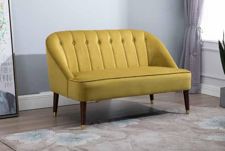 Alexa New In New In 2 Seater Sofa Mustard (available