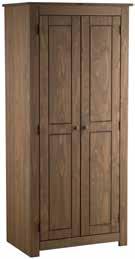 2 Door Wardrobe H1750 x W800 x