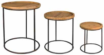 Bergen Nest of Tables Nesting Tables Size (cm) Small Medium Large Height (mm)