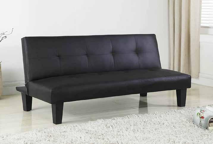 Franklin Sofa Bed Foam Screwed Height (mm) Width (mm) Sofa 760 500 Bed 370 960 Faux