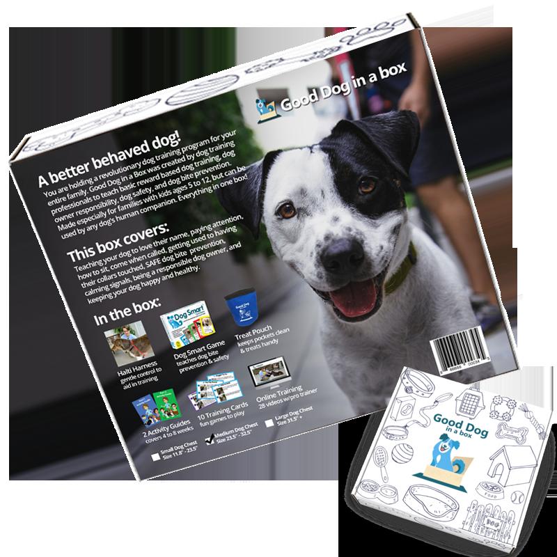 2 Month Reward Based Dog Training Kit The reward based, family friendly Good Dog in a Box dog training program.