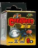 CREATURES LED LAMP ITEM# CT-5N 5 Watts Ideal for insects and other invertebrate pets.