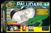 Adaptable for paludariums of any size, can be mounted horizontally or vertically with included spray bar