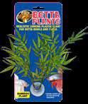 AQUATIC ACCESSORIES 98BETTA BETTA PLANTS Realistic looking plastic plant for betta bowls and tanks.