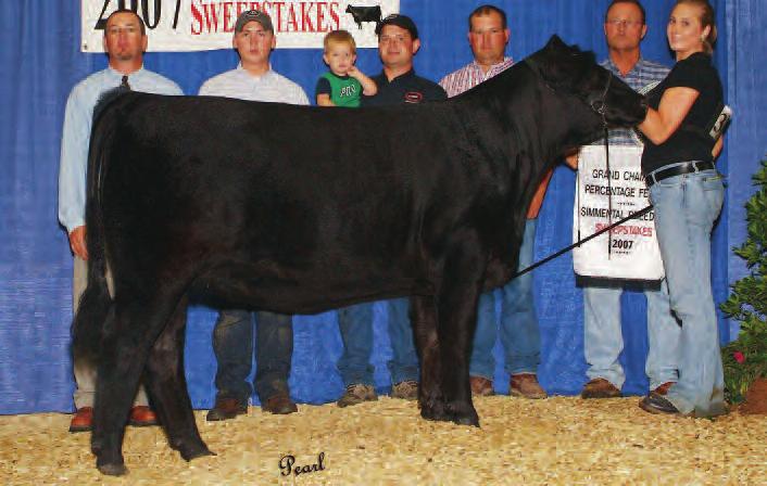 The Dam of the 2010 NAILE Reserve Champion Percentage Bull! 12 Harkers/JS Domination WS Katie S125 Harkers/JS Domination WS KAE S125 ASA#2339662 PB Dbl. Polled Black BD: 3-15-06 Adj. : 85 Adj.