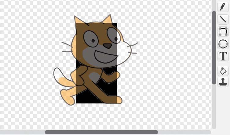 Fortunately, we can fix this problem by using the hitbox concept we used in the Basketball game. 9. Add a Hitbox Costume to the Cat Sprite Click the Cat sprite s Costumes tab.