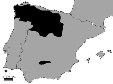 - 17 - T-PVS/Inf (2005) 16 SPAIN Population Status: The Spanish wolf population counts more than 2,000 animals, concentrated mainly in the North-western part of the country.
