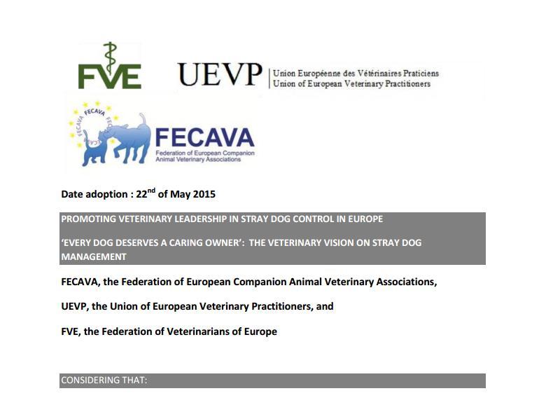 paper of: FVE FECAVA (Federation of European Companion Animal