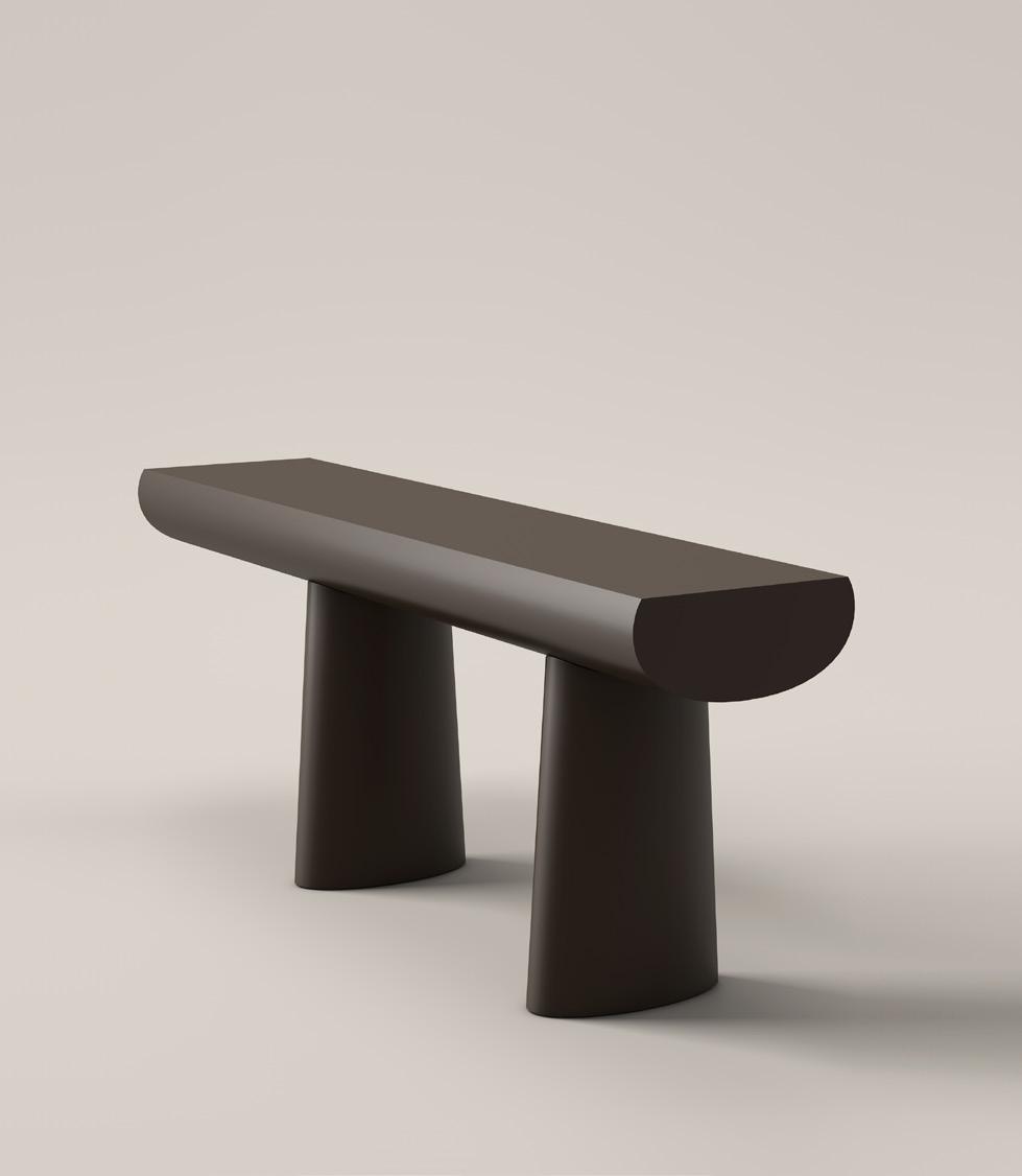 14 H 76 cm (30 inches) L 190 cm (74 3/4 inches) D 43 cm (17 inches) Console Table Design: Aldo Bakker